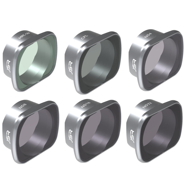 JSR KS 6 in 1 ND4+ND8+ND16+ND32+MCUV+CPL Lens Filter for DJI FPV, Aluminum Alloy Frame, 6 in 1
