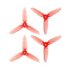 RCSTQ 2 Pairs Clear Color Quick-release Propellers for DJI FPV, For DJI FPV(Red)