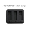For DJI Osmo Action 4 / 3 Tri-Slot Batteries Fast Charger, 5V 2A Tri-Slot Batteries Charger
