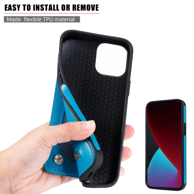 Skull Head Embossing Pattern Shockproof Protective Case with Holder & Card Slots & Wallet, For iPhone 12 mini, For iPhone 12 / 12 Pro, For iPhone 12 Pro Max