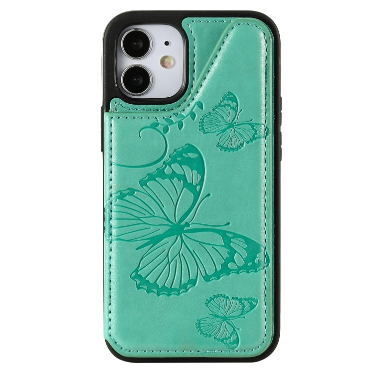 Butterfly Embossing Pattern Shockproof Protective Case with Holder & Card Slots & Photo Frame, For iPhone 12 mini, For iPhone 12 / 12 Pro, For iPhone 12 Pro Max