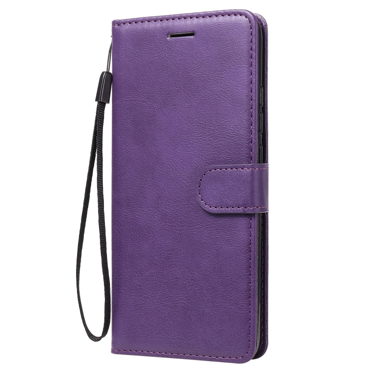 Solid Color Horizontal Flip Protective Leather Case with Holder & Card Slots & Wallet & Photo Frame & Lanyard