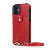 Shockproof PU Leather + TPU Protective Case with Card Slot & Lanyard, For iPhone 12 mini, For iPhone 12 / 12 Pro, For iPhone 12 Pro Max