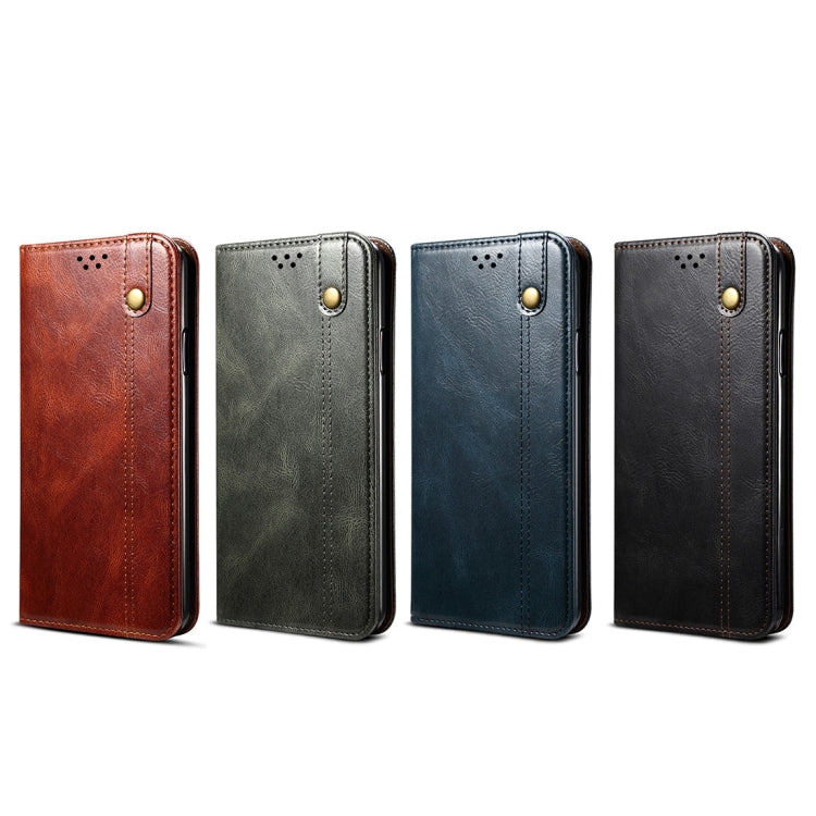 Simple Wax Crazy Horse Texture Horizontal Flip Leather Case with Card Slots & Wallet, For iPhone XR, For iPhone XS / X, For iPhone XS Max