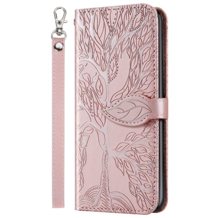 Life of Tree Embossing Pattern Horizontal Flip Leather Case with Holder & Card Slot & Wallet & Photo Frame & Lanyard, For iPhone 11 Pro, For iPhone 11, For iPhone 11 Pro Max, For iPhone 12 mini