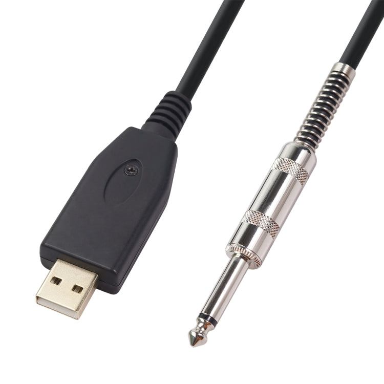 US48S USB to 6.35mm Electric Guitar Recording Cable, 2m, 3m
