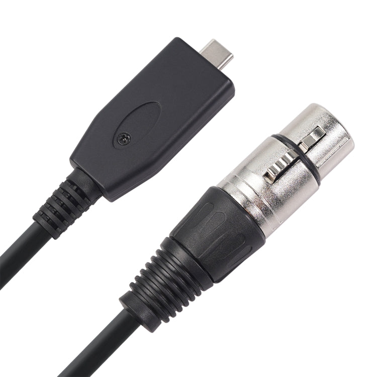 TY18 USB-C / Type-C Male to Cannon Female Microphone Recording Cable, 2m