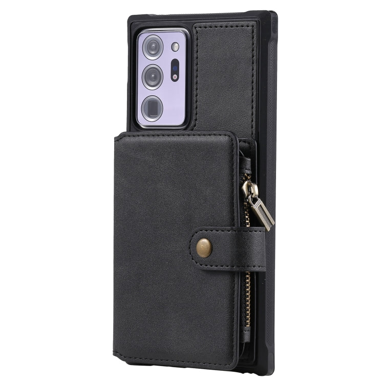 Zipper Shockproof Protective Case with Card Slots & Bracket & Photo Holder & Wallet Function, For Samsung Galaxy Note20 Ultra, For Samsung Galaxy S20 FE 5G
