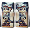 Coloured Drawing Cross Texture Horizontal Flip PU Leather Case with Holder & Card Slots & Wallet & Lanyard, For iPhone 6 / 6s