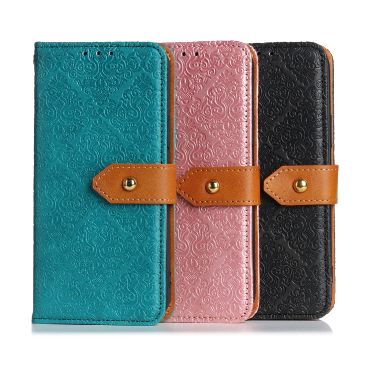 European Floral Embossed Copper Buckle Horizontal Flip PU Leather Case with Holder & Card Slots & Wallet & Photo Frame, For iPhone 12 mini, For iPhone 12 / 12 Pro, For iPhone 12 Pro Max