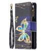 Colored Drawing Pattern Zipper Horizontal Flip Leather Case with Holder & Card Slots & Wallet