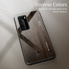 Wood Grain Glass Protective Case