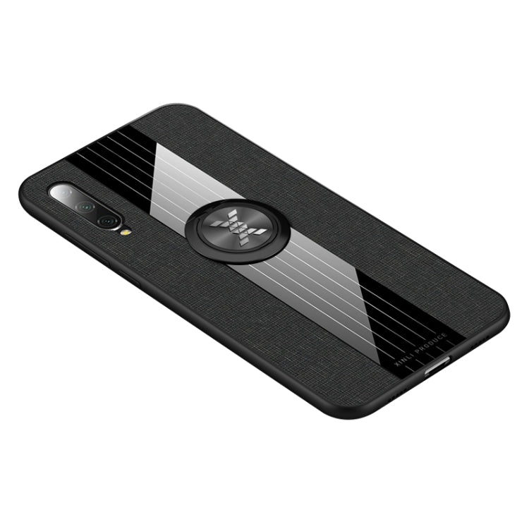 XINLI Stitching Cloth Textue Shockproof TPU Protective Case with Ring Holder