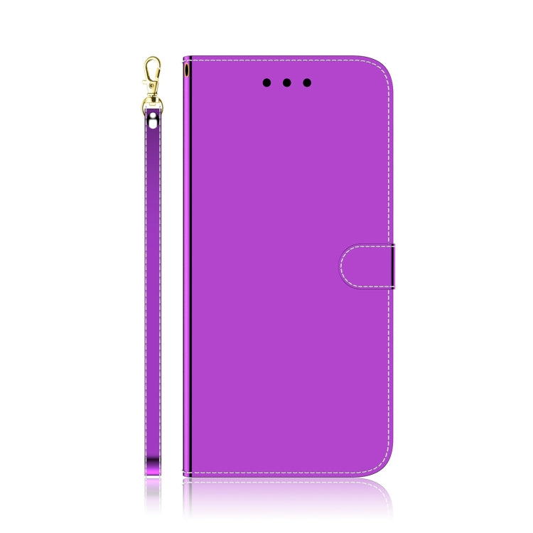 Lmitated Mirror Surface Horizontal Flip Leather Case with Holder & Card Slots & Wallet & Lanyard