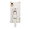 Electroplated TPU Crocodile Pattern Leather Case with Wrist Strap, For iPhone XR, For iPhone XS Max, For iPhone 11, For iPhone 11 Pro