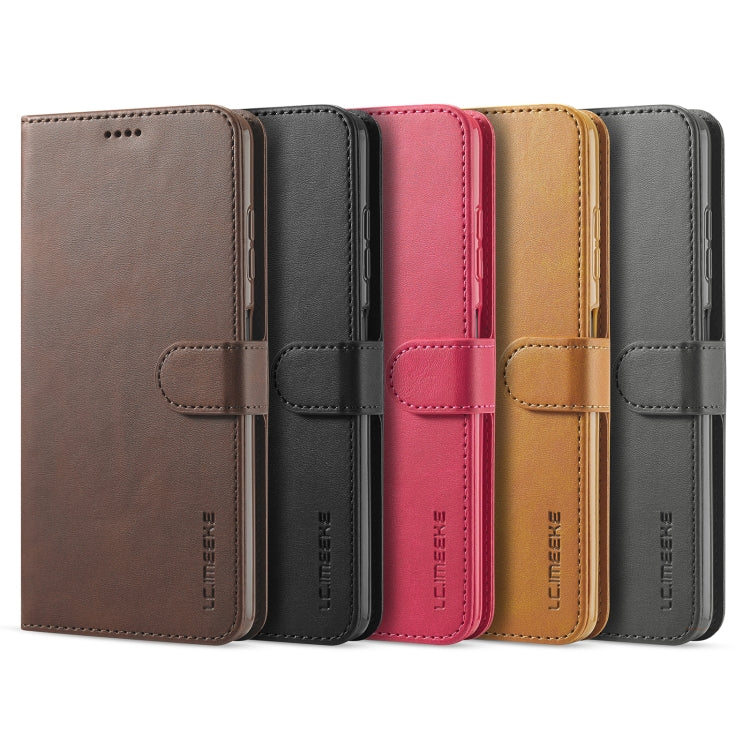 LC.IMEEKE Calf Texture Horizontal Flip Leather Case with Holder & Card Slots & Wallet