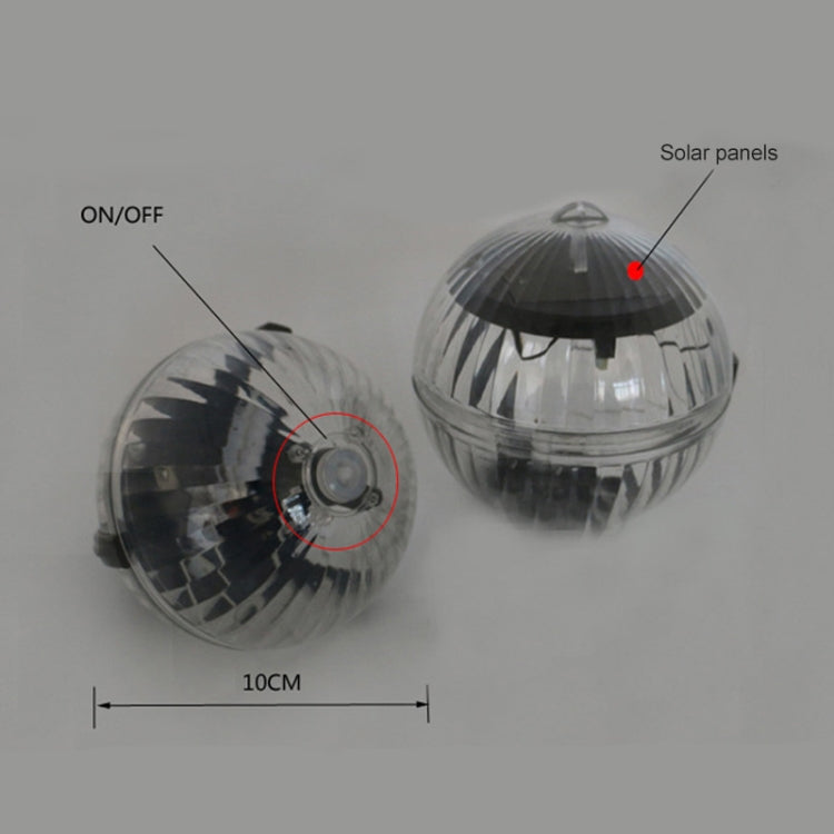Solar Power Outdoor Pool Floating Ball Waterproof Light Garden Decoration Lamp, Floating Ball Warm Light, Floating Ball Colorful Light