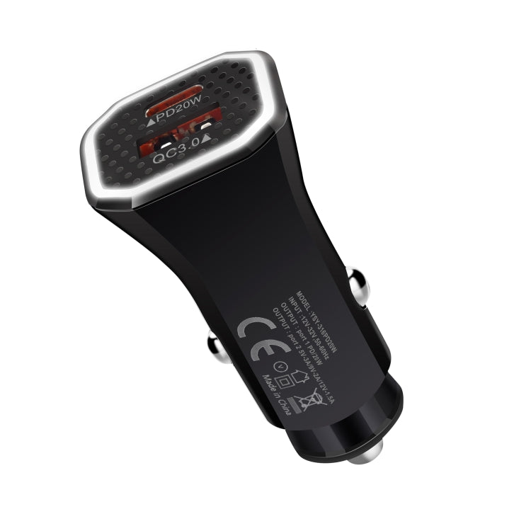 YSY-316PD20W QC3.0 USB + PD 20W USB-C / Type-C Polygon Dual Ports