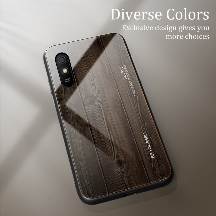 Wood Grain Tempered Glass + TPU Shockproof Case