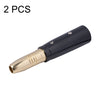 2 PCS LZ1164G Gilded 6.35mm Female to XRL Male Audio Adapter