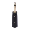 2 PCS LZ1168G Gilded 6.35mm Mono Male to XRL Male Audio Adapter Microphone Stereo Speaker Connector, LZ1168G