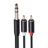 3685 6.35mm Male to Double RCA Male Stereo Audio Cable, 1.5m, 3m, 5m