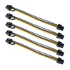 5 PCS 3682 6 Pin Female to 8 Pin Female Graphics Card Power Supply