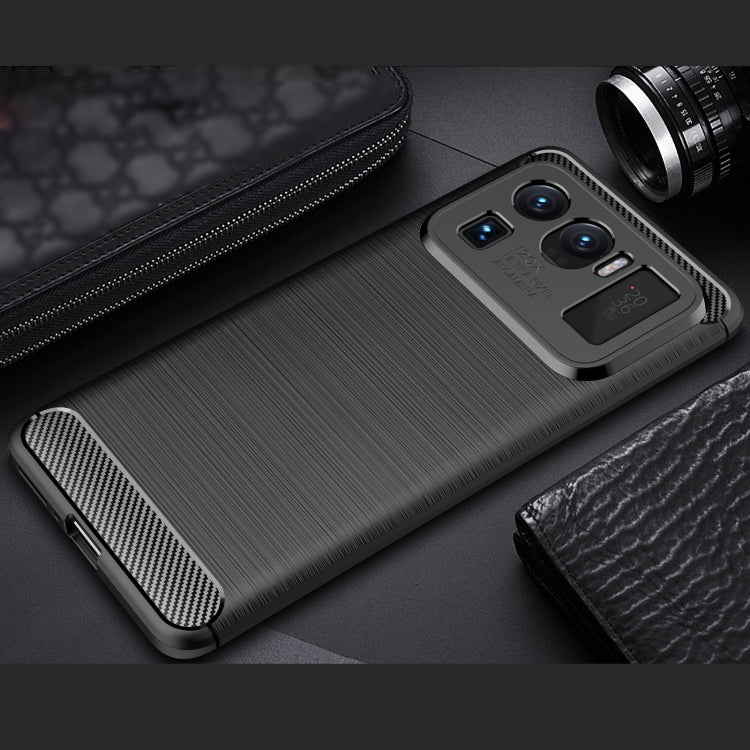 Brushed Texture Carbon Fiber TPU Case