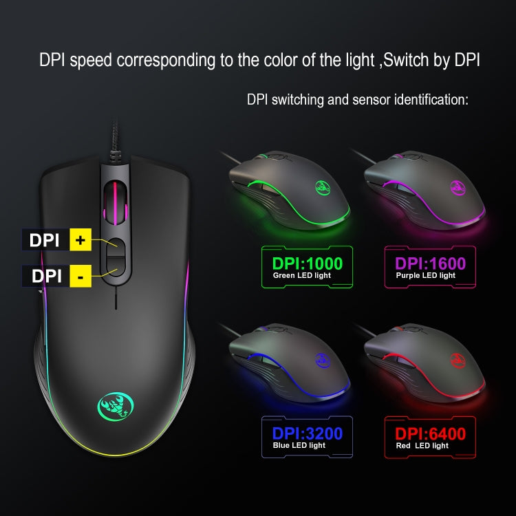 HXSJ P6+V100+A867 Keyboard Mouse Converter + One-handed Keyboard + RGB Gaming Mouse Set, P6+V100+A867