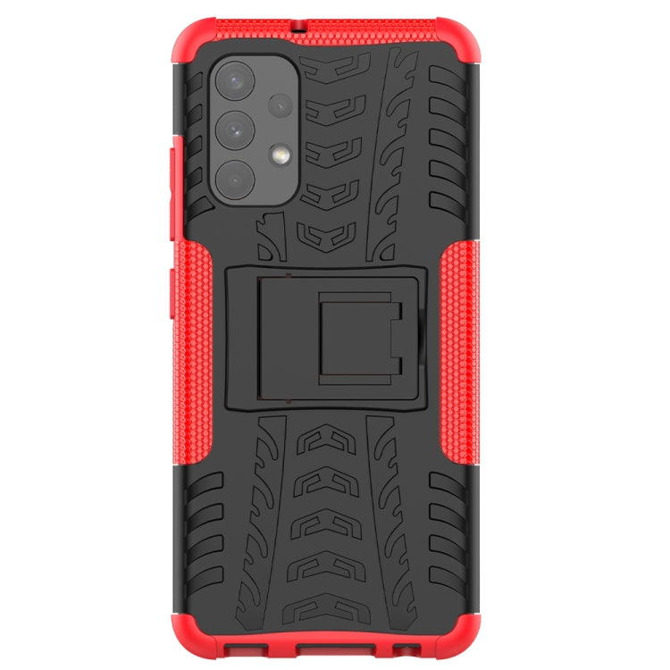 Tire Texture Shockproof TPU+PC Protective Case with Holder