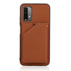 Skin Feel PU + TPU + PC Back Cover Shockproof Case with Card Slots & Holder & Photo Frame
