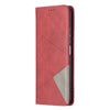 Rhombus Texture Horizontal Flip Magnetic Leather Case with Holder & Card Slots