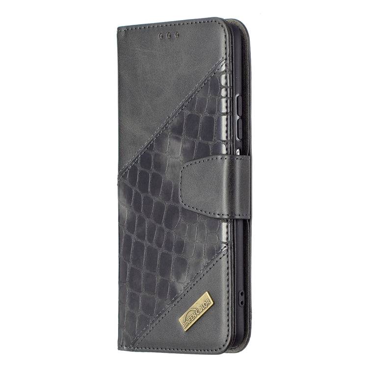 Matching Color Crocodile Texture Horizontal Flip PU Leather Case with Wallet & Holder & Card Slots