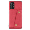 Double Buckle PU + TPU Shockproof Magnetic Protective Case with Card Slot & Holder