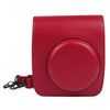 Solid Color PU Camera Bag with Shoulder Strap for Fujifilm Instax mini 90, For Fujifilm Instax mini 90