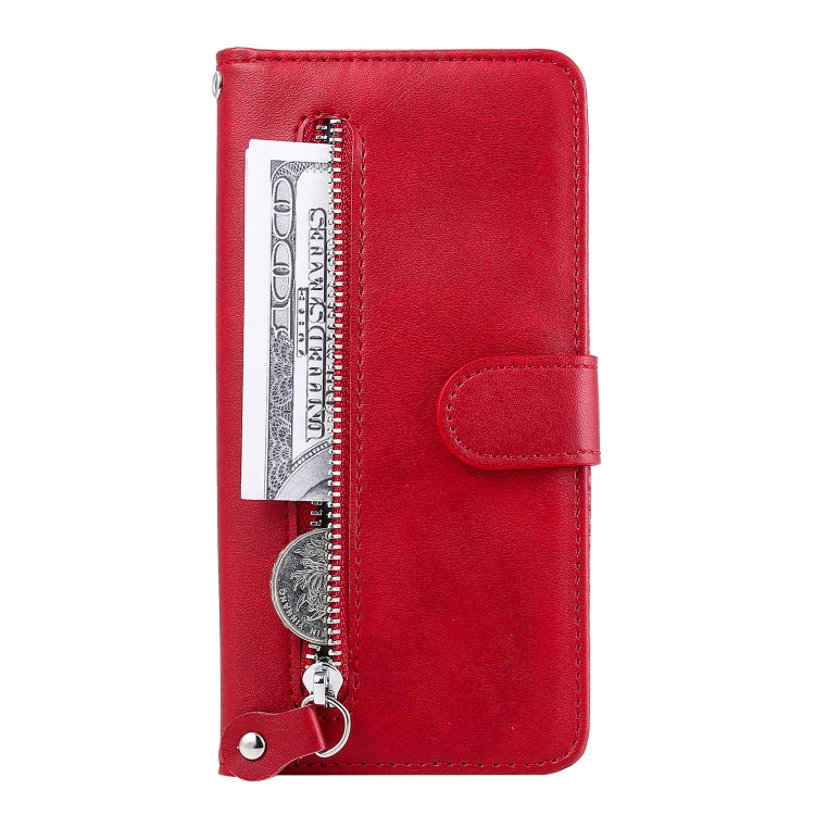 Fashion Calf Texture Zipper Horizontal Flip Leather Case with Stand & Card Slots & Wallet
