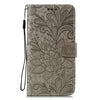 Lace Flower Embossing Pattern Horizontal Flip Leather Case with Holder & Card Slots & Wallet & Photo Frame