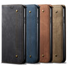 Denim Texture Casual Style Horizontal Flip Leather Case with Holder & Card Slots & Wallet