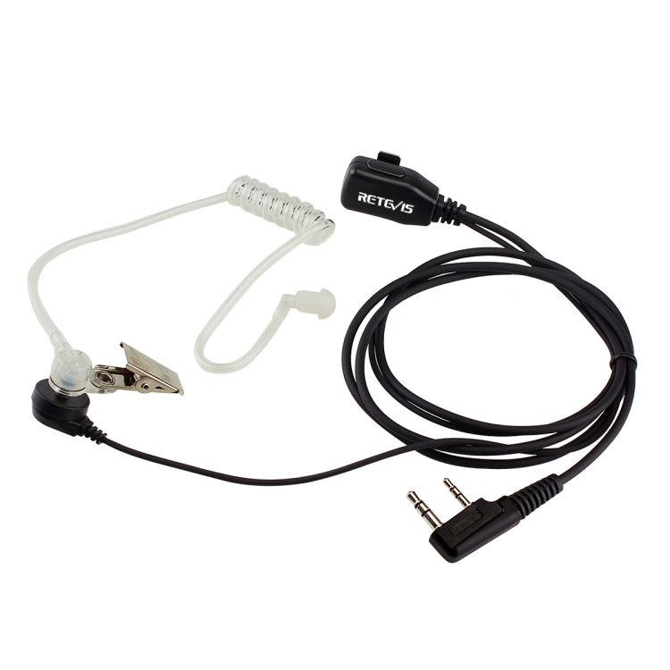 RETEVIS C9003 2 Pin PTT Speaker Microphone Acoustic Tube In-ear Earpiece, C9003