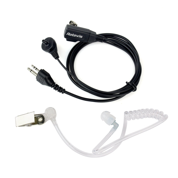 RETEVIS C9019 2 Pin Covert Acoustic Tube In-line Air Guide Earphone Microphone for Midland Radio, C9020