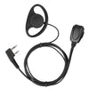 RETEVIS RE-3224 K 2 Pin D-type Earhook Earphone Microphone for