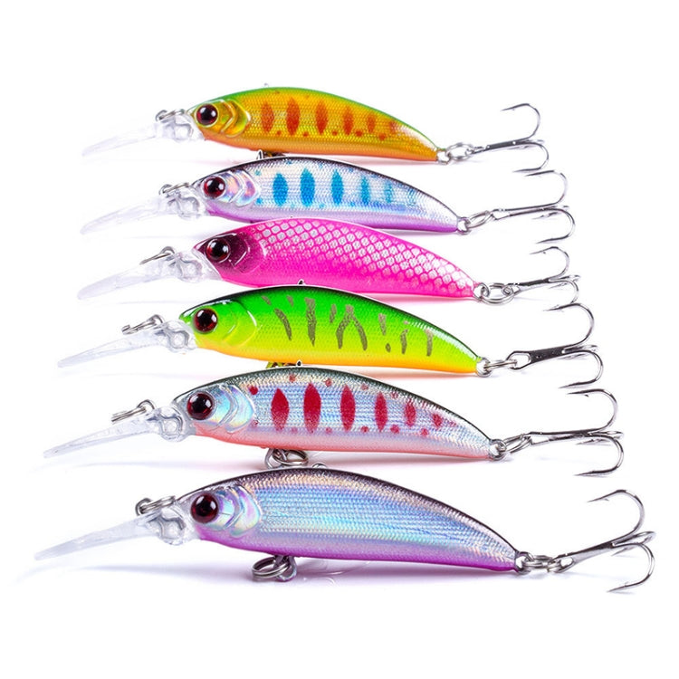 HENGJIA Long Throw Bionic Cocked Mouth Fake Bait Fishing Three-jaw Treble Hooks, 10 PCS 1, 10 PCS 2, 10 PCS 3, 10 PCS 4, 10 PCS 5, 10 PCS 6