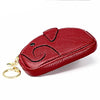 Ladies Head Layer Cowhide Elephant Zipper Coin Purse