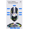 iMICE G7 Colorful Streamer Lights Rechargeable Silent Wireless Mouse, G7(Black), G7(Grey)