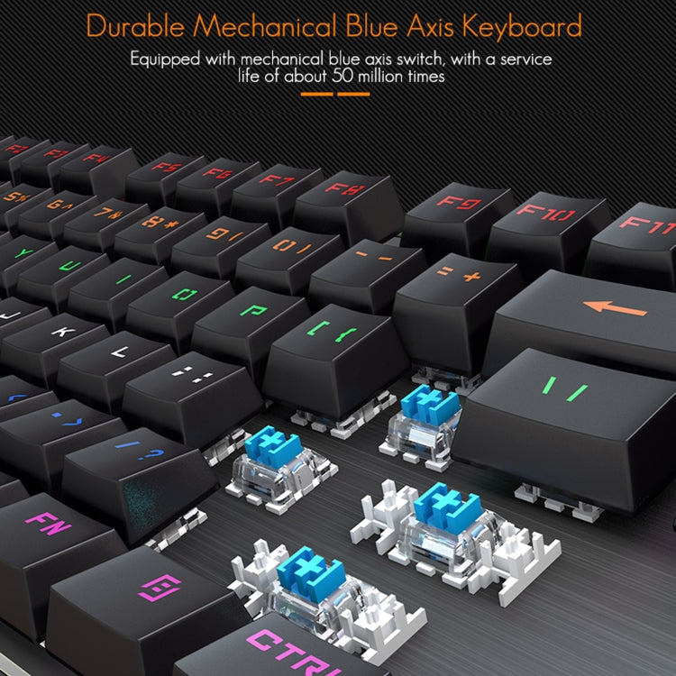 iMICE MK-X80 104 Keys Mechanical Blue-axis Backlight Wired Gaming Keyboard, MK-X80