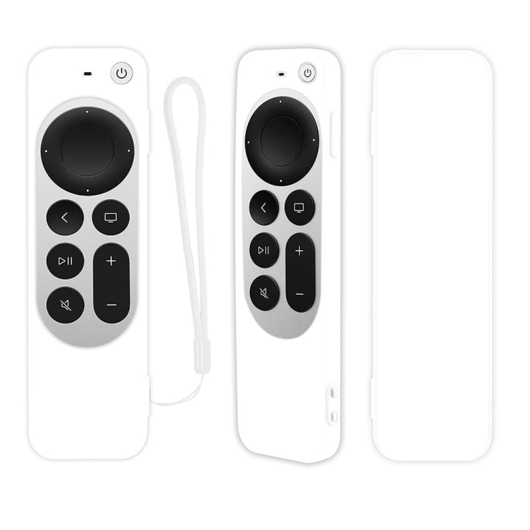 Silicone Protective Case Cover with Rope For Apple TV 4K 4th Siri