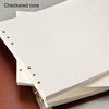 A4 Faux Leather Loose-leaf Grid Notebook, Checkered Core, Blank Inner Core, Cornell Horizontal Wire Inner Core, Cornell Checkered Core