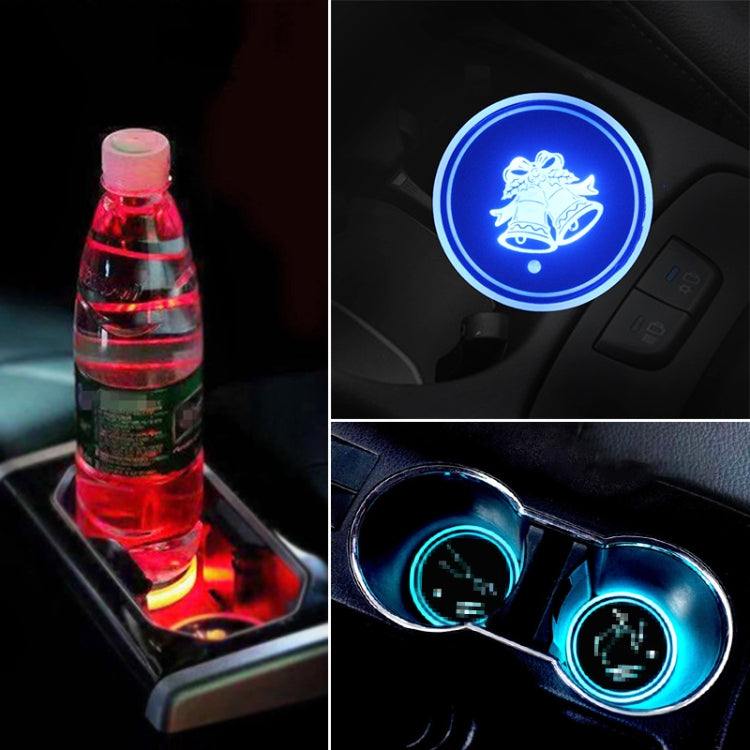 Car AcrylicColorful USB Charger Water Cup Groove LED Atmosphere Light