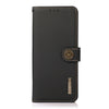 KHAZNEH Dual-color Cowhide Texture Leather Phone Case