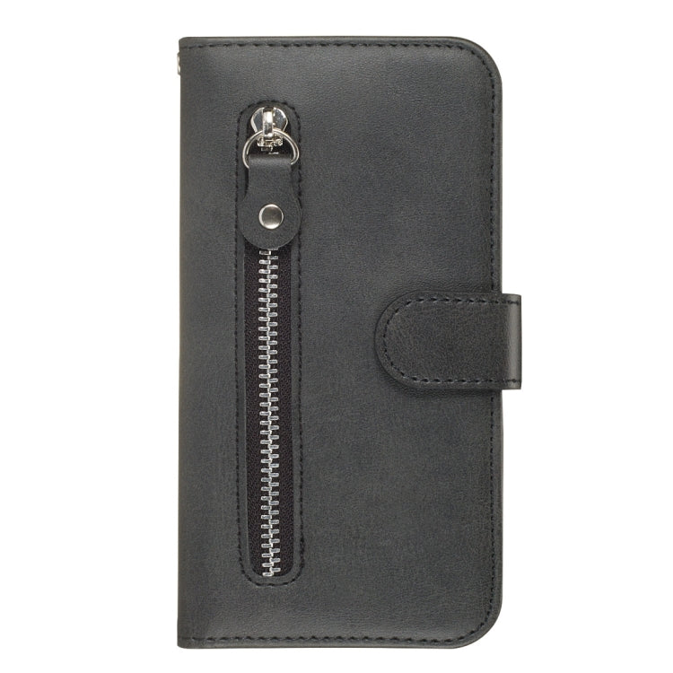 Fashion Calf Texture Zipper Horizontal Flip PU Leather Case, with Holder & Card Slots & Wallet